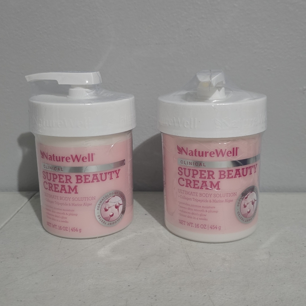 2 NatureWell Clinical Super Beauty Cream Collagen Tripeptide Marine Algae New